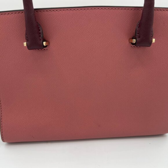 Michael Kors Selma Leather Satchel – Two-Tone Blush & Rose - Picture 3 of 10